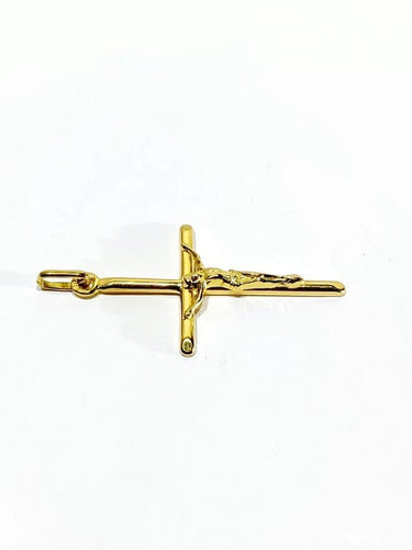 Pendentif Pendentif crucifix en or jaune 18 carats 58 Facettes