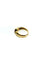 Bague 51 Bague en or jaune 18 carats avec émeraude et diamants 58 Facettes