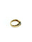 Bague 51 Bague en or jaune 18 carats avec émeraude et diamants 58 Facettes