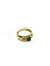 Bague 51 Bague en or jaune 18 carats avec émeraude et diamants 58 Facettes
