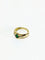 Bague 51 Bague en or jaune 18 carats avec émeraude et diamants 58 Facettes