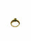 Bague 51 Bague en or jaune 18 carats avec émeraude et diamants 58 Facettes