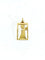 Pendentif Médaille ange ajourée en or champagne 18 carats 58 Facettes