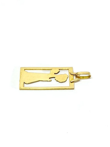 Pendentif Médaille ange ajourée en or champagne 18 carats 58 Facettes