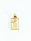 Pendentif Médaille ange ajourée en or champagne 18 carats 58 Facettes