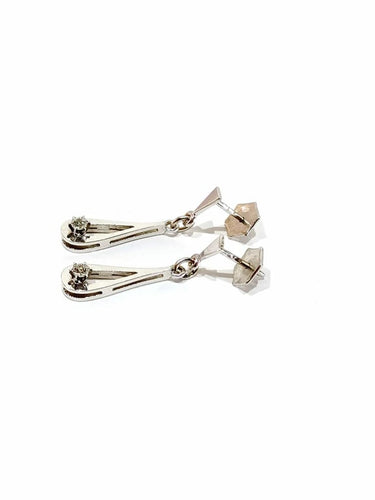 Boucles d'oreilles Boucles d’oreilles en or blanc 18 carats et diamants 58 Facettes