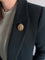 Broche Broche porte-photo Art déco en or rose 18 carats et demi-perles 58 Facettes