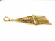 Pendentif Pendentif filigrané en or champagne 18 carats 58 Facettes