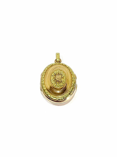 Pendentif Pendentif médaillon photo en or jaune et or rose 18 carats 58 Facettes