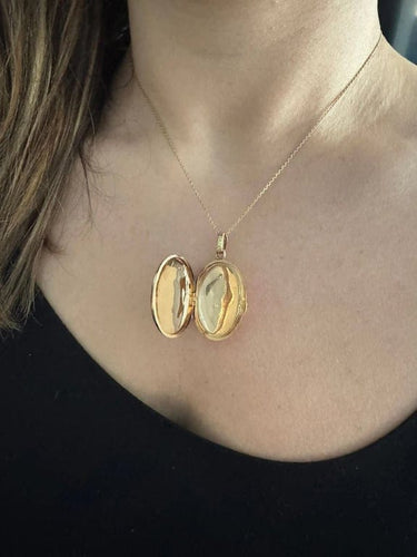 Pendentif Pendentif médaillon photo en or jaune et or rose 18 carats 58 Facettes