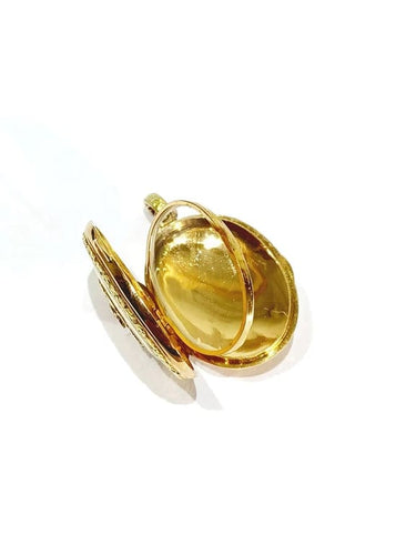 Pendentif Pendentif médaillon photo en or jaune et or rose 18 carats 58 Facettes