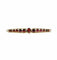 Broche Broche Art déco en or jaune 18 carats et grenats 58 Facettes