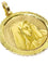 Pendentif Emile Dropsy - Médaille Vierge en or jaune 18 carats 58 Facettes