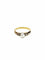 Bague 51 Bague ancienne en or rose 18 carats avec perle et diamants 58 Facettes