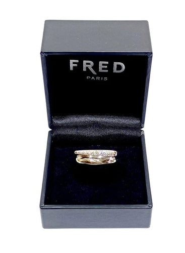 Bague 56 Fred Success - Bague en or blanc et diamants 58 Facettes