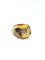 Bague 50.5 Bague chevalière monogrammée H en or rose 18 carats 58 Facettes 949551