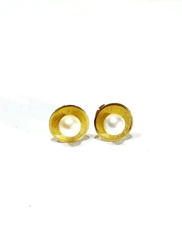 Boucles d'oreilles Boucles d’oreilles en or jaune 18 carats et perles 58 Facettes