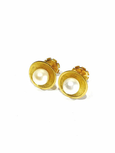 Boucles d'oreilles Boucles d’oreilles en or jaune 18 carats et perles 58 Facettes