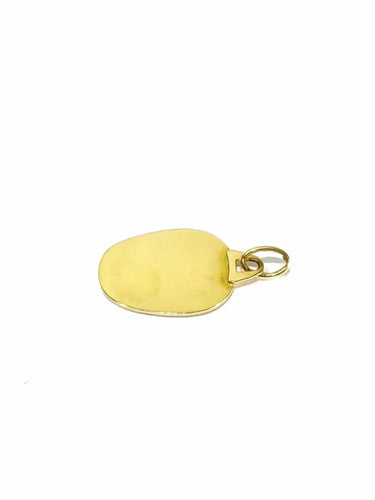Pendentif Médaille de baptême Christ en or jaune 18 carats 58 Facettes