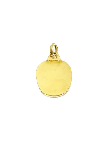 Pendentif Médaille de baptême Christ en or jaune 18 carats 58 Facettes