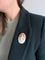 Broche Broche camée coquillage en or jaune 18 carats 58 Facettes