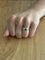 Bague 54.5 Bague en or jaune 18 carats avec diamants et saphir 58 Facettes