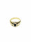 Bague 54.5 Bague en or jaune 18 carats avec diamants et saphir 58 Facettes
