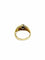 Bague 54.5 Bague en or jaune 18 carats avec diamants et saphir 58 Facettes