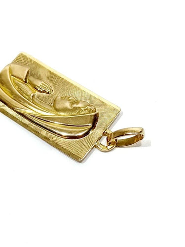 Pendentif Médaille Vierge Marie - Pendentif en or rose 18 carats 58 Facettes