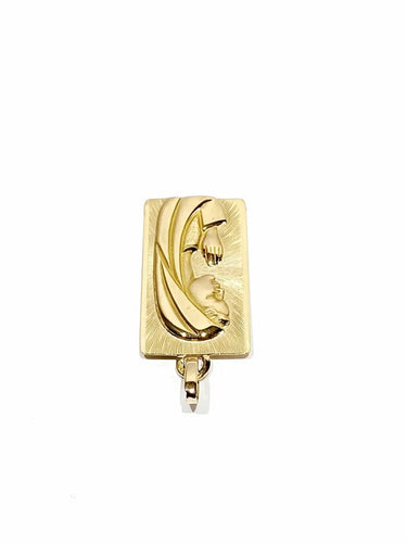 Pendentif Médaille Vierge Marie - Pendentif en or rose 18 carats 58 Facettes