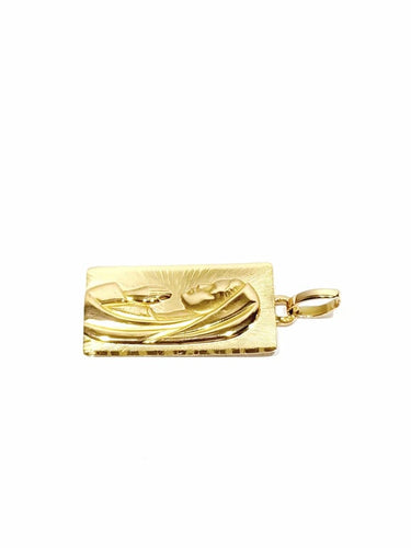 Pendentif Médaille Vierge Marie - Pendentif en or rose 18 carats 58 Facettes