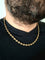 Collier Chaîne maille grains de café en or jaune 18 carats 58 Facettes