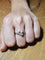 Bague 59 Bague Art nouveau en or jaune et blanc 18 carats, diamants et perle 58 Facettes