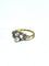 Bague 59 Bague Art nouveau en or jaune et blanc 18 carats, diamants et perle 58 Facettes