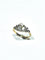 Bague 59 Bague Art nouveau en or jaune et blanc 18 carats, diamants et perle 58 Facettes