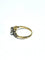 Bague 59 Bague Art nouveau en or jaune et blanc 18 carats, diamants et perle 58 Facettes