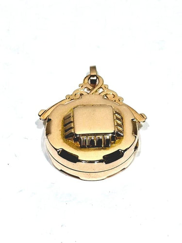 Pendentif Médaillon photo Art déco en or rose 18 carats 58 Facettes