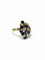 Bague 56.5 Bague poire en or jaune 18 carats, diamants et saphirs 58 Facettes