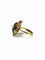 Bague 56.5 Bague poire en or jaune 18 carats, diamants et saphirs 58 Facettes