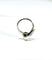 Bague 52 Bague en or blanc 18 carats avec perle et diamants 58 Facettes