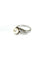 Bague 52 Bague en or blanc 18 carats avec perle et diamants 58 Facettes