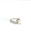 Bague 52 Bague en or blanc 18 carats avec perle et diamants 58 Facettes