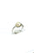 Bague 52 Bague en or blanc 18 carats avec perle et diamants 58 Facettes
