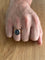 Bague 61 Bague intaille en or jaune 18 carats et hématite 58 Facettes