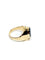 Bague 61 Bague intaille en or jaune 18 carats et hématite 58 Facettes