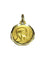 Pendentif Augis - Médaille Vierge Marie / Notre-Dame de Lourdes en or jaune 18 carats 58 Facettes