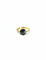 Bague 47 Bague en or jaune 18 carats et hématite 58 Facettes