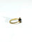 Bague 47 Bague en or jaune 18 carats et hématite 58 Facettes