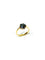 Bague 47 Bague en or jaune 18 carats et hématite 58 Facettes