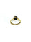 Bague 47 Bague en or jaune 18 carats et hématite 58 Facettes